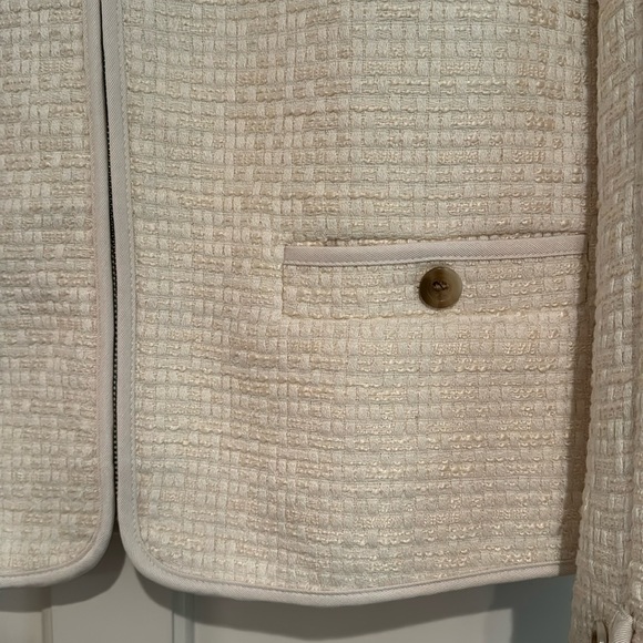 Ann Taylor Tweed Cardigan Jacket Zip Front 555824 - Picture 8 of 13